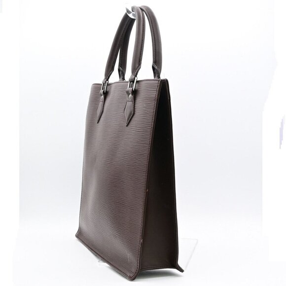 LOUIS VUITTON LV Sac Plat PM Hand Bag Epi Leather Mocha France - Picture 2 of 15